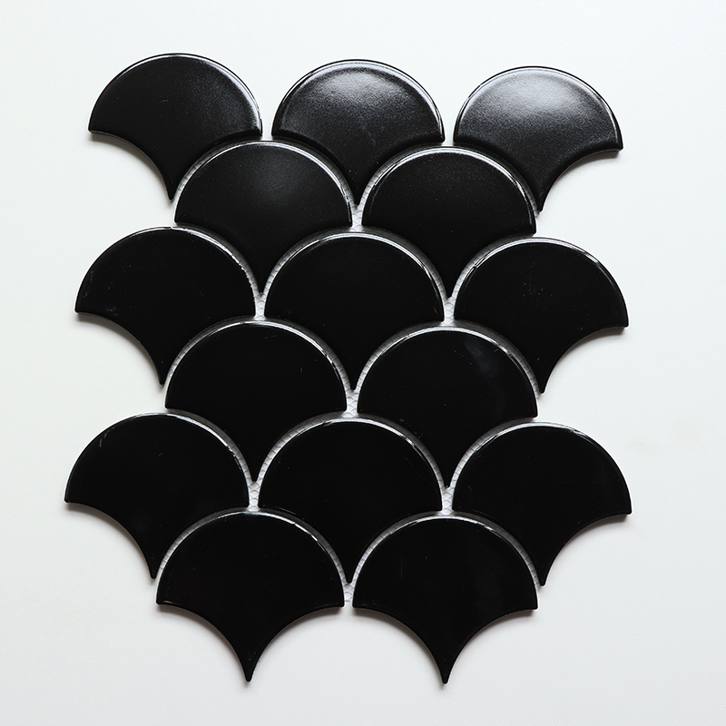 검은 색 파란색과 흰색 대리석 모자이크 바닥 타일 불규칙 모자이크 욕실 타일 블랙 도자기 모자이크