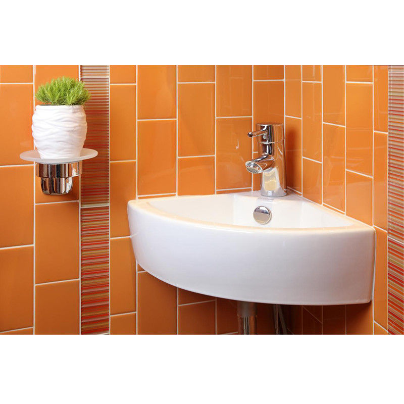 주황색 4x8 현대 부엌 벽은 10x20cm 표준 목욕탕 도기 타일을 타일을 붙입니다